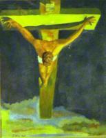 Dali Copies - My Christ Of St John Of The Cross - Watercolor